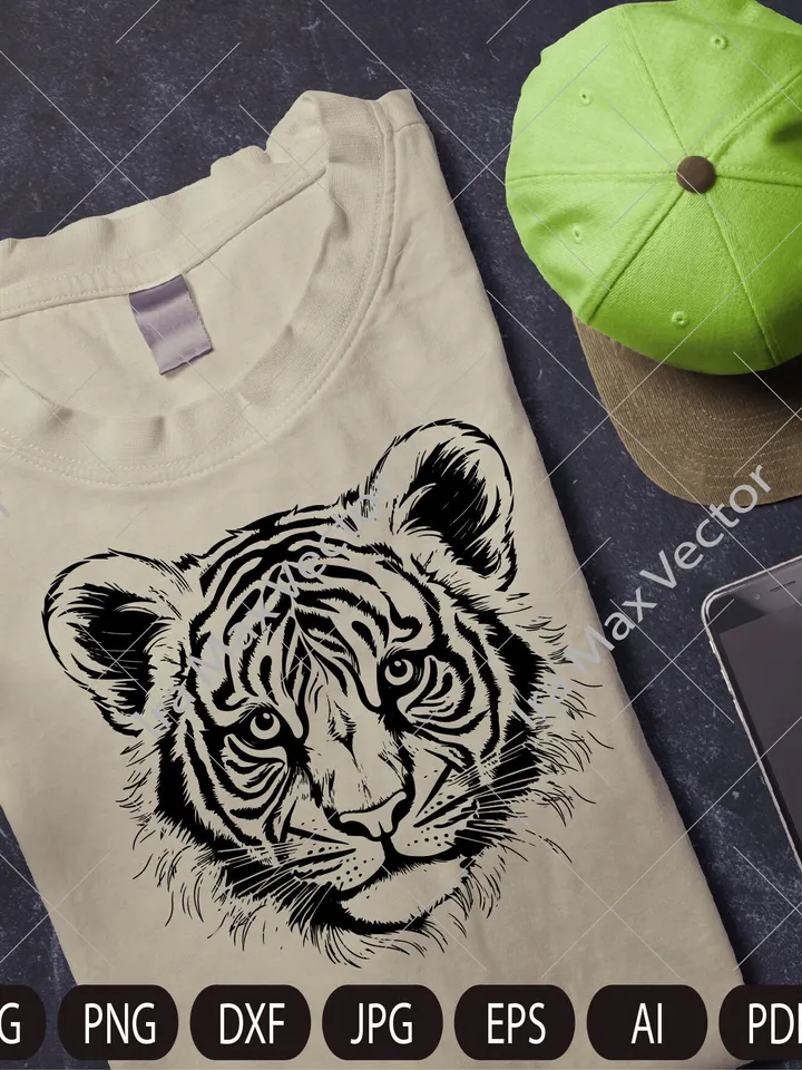 Baby tiger svg, tiger cub face svg, tiger baby, Tiger, Nursery Decor, Safari African Animals, tiger Cub, Nursery Wall Art,Kids Printable Art