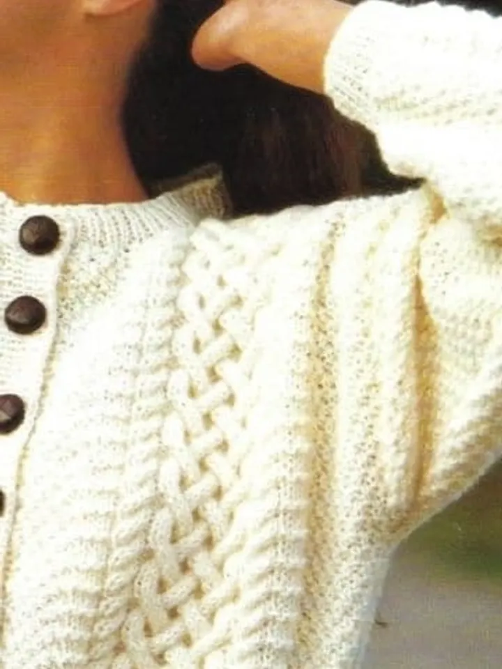 Aran cardigan knitting, easy cardigan , crop aran cardigan knitting pattern, women aran cardigan pattern pdf