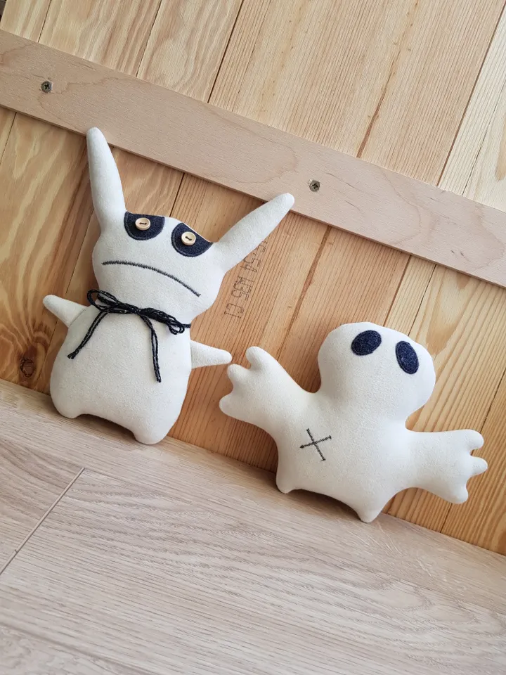 Rabbit Sewing Pattern PDF, Creepy Doll diy, Stuffed animal pattern