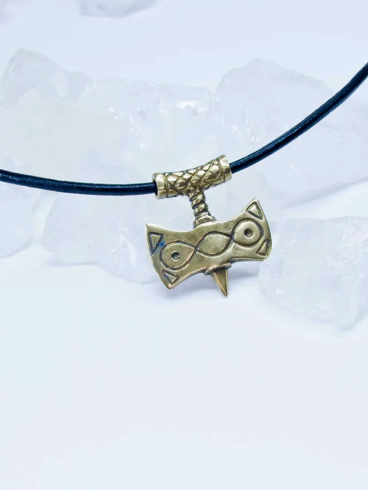 German Silver Handcrafted Amulet of Talos / Elder Scrolls Inspired Pendant / Skyrim pendant / TES Jewelry