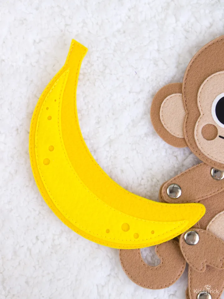 Felt Monkey - Sewing Pattern - Articulated toy