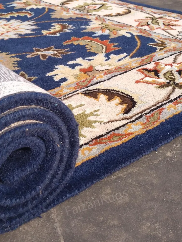 Buy Premium Abushan Rug Hand Tufted Floral Rug Handmade Wool Carving Rug Large Area Home Rug for Living Dining Bedroom 8x8 10x10 8x10