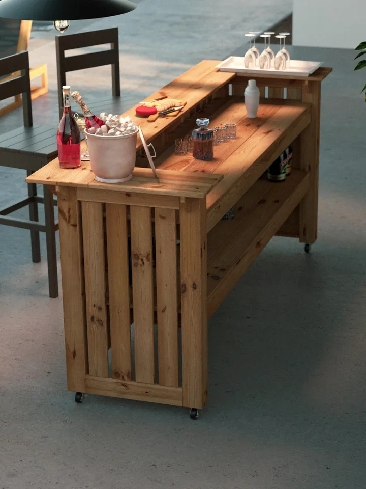 Outdoor Bar Plans, Bar Stool Plans, Outdoor Furniture, PDF, DIY