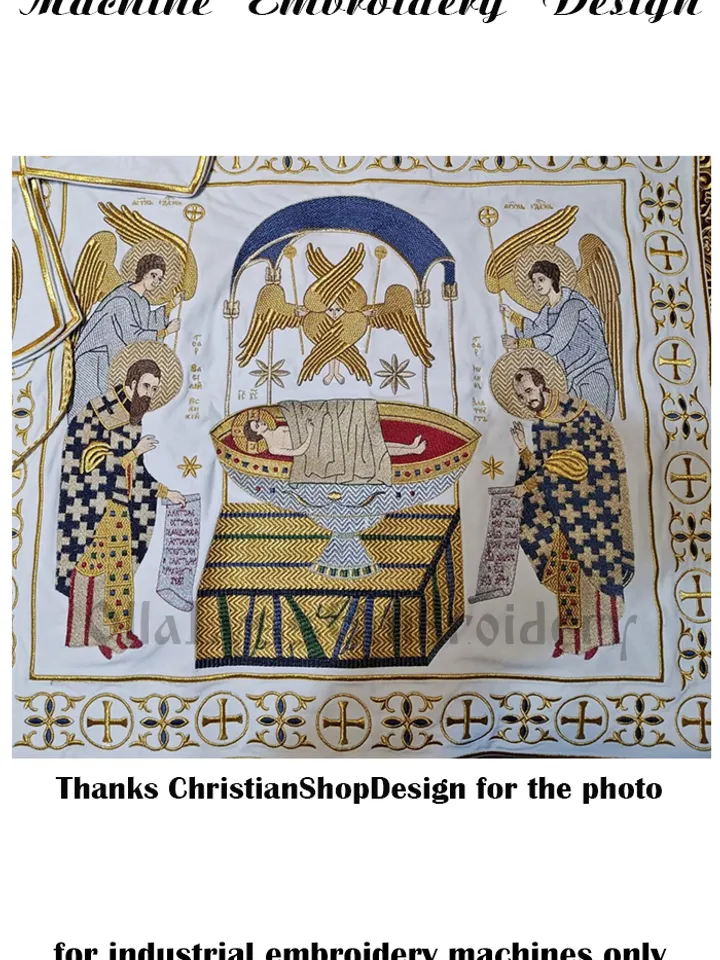 Liturgy of the Holy Fathers embroidery design