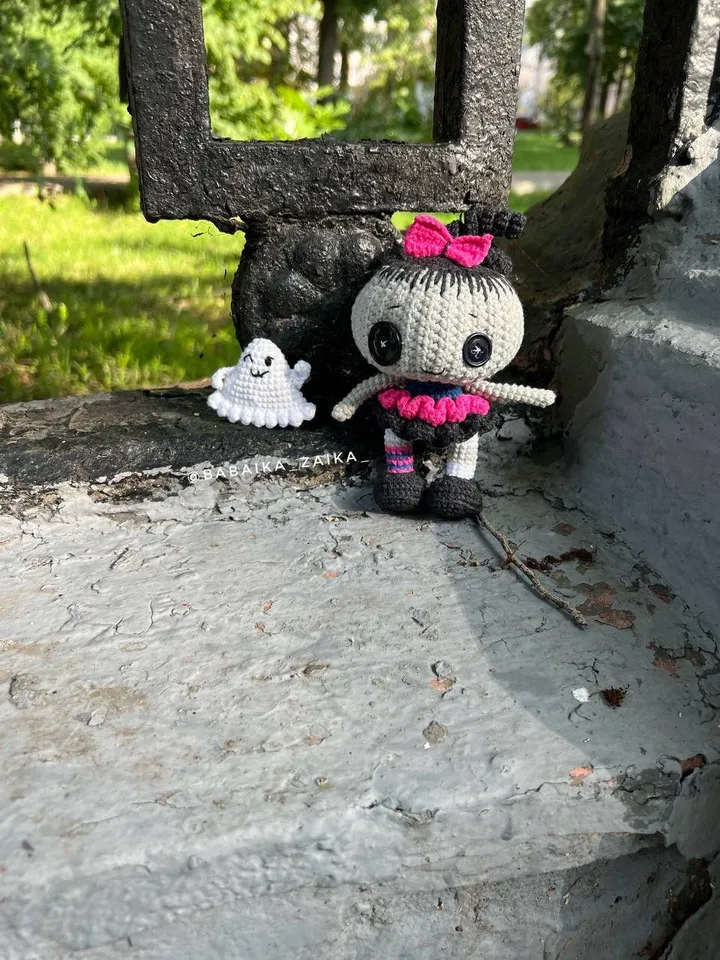 PDF Crochet Halloween Doll Pattern and Ghost, Amigurumi Pumpkin Doll, Halloween decor, Amigurumi Ghost, Amigurumi Pumpkin monster