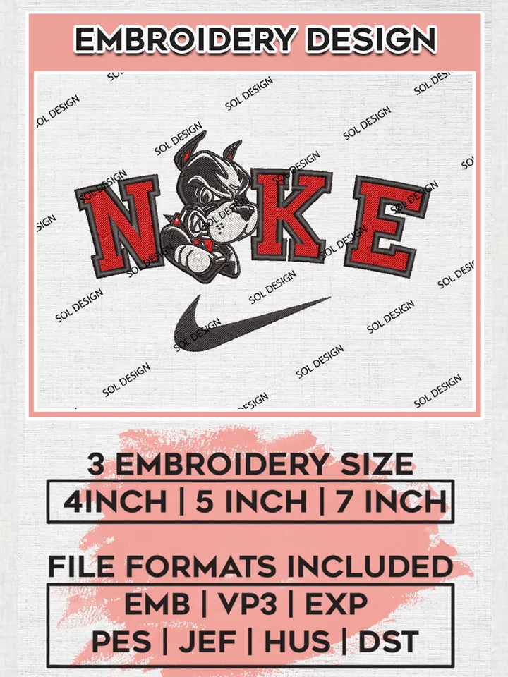 Nike Boston University Terriers Machine Embroidery Design, NCAA Boston University Terriers Embroidery Design Design files, NCAA Embroidery Designs, NCAA Machine Embroidery Designs, Digital Download