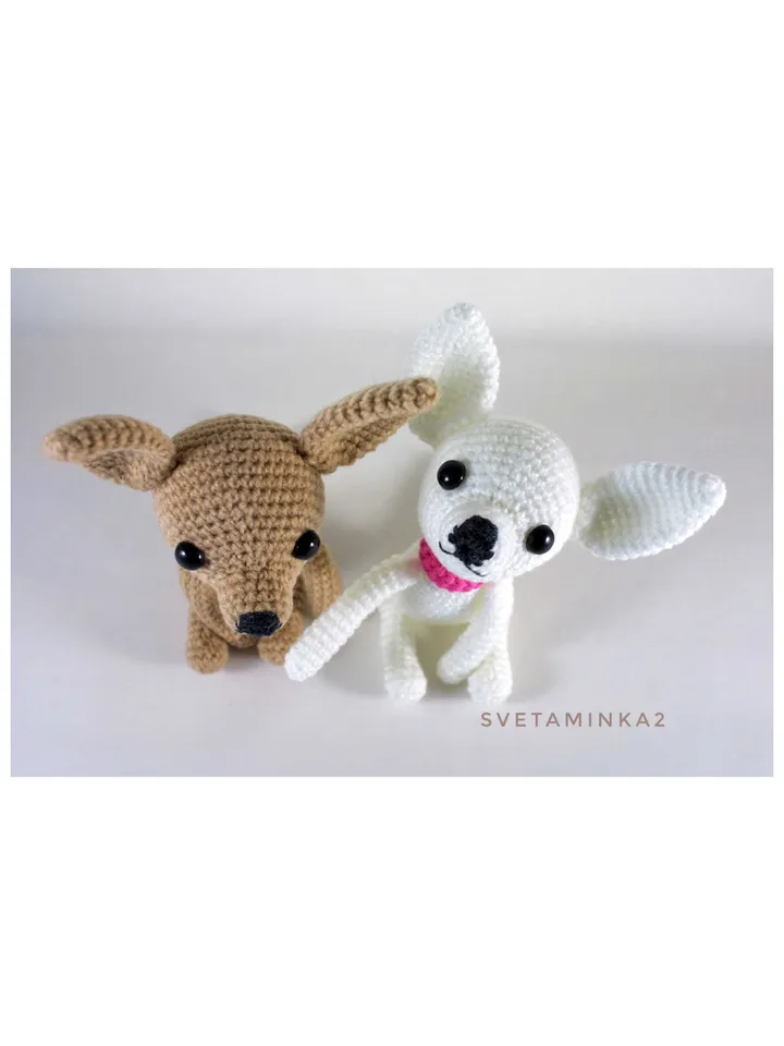 Crochet Chihuahua Pattern. Amigurumi Chihuahua. Crochet Dog. Amigurumi Dog. Digital Download. PDF.