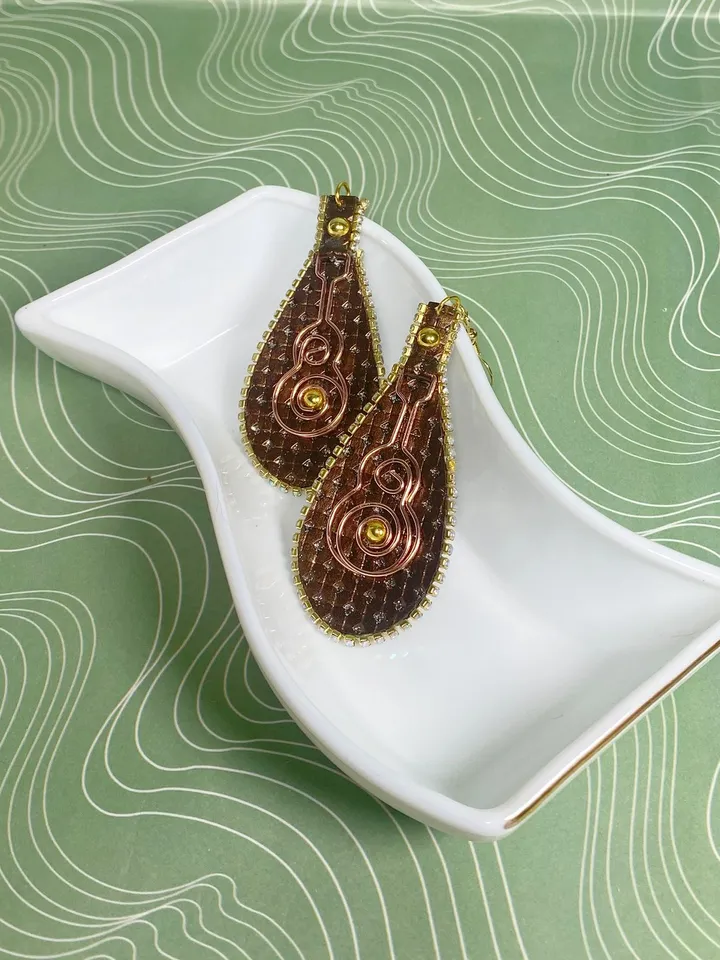Designer handmade earrings. Handmade jewelry.