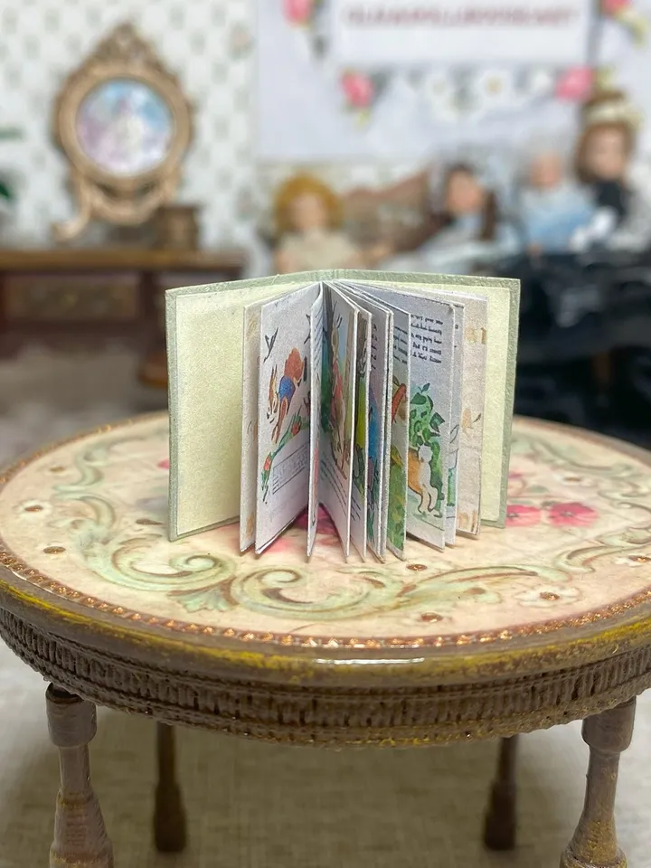 Miniature book for a doll. 1:12. Children's book for a dollhouse. Handmade.