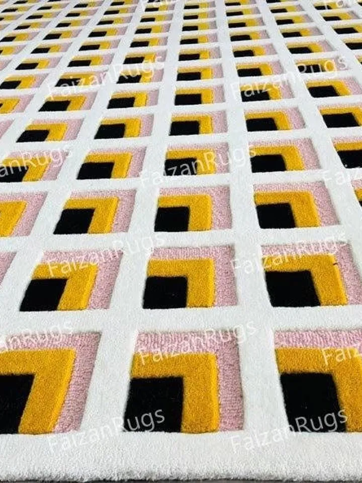 Buy 9x12 Yellow Hand Tufted Rug 100% Wool For Living Room, Bed Room, Kids Room In Any Size 10x14,10x12,9x12,8x10,6x9,5x8,4x6