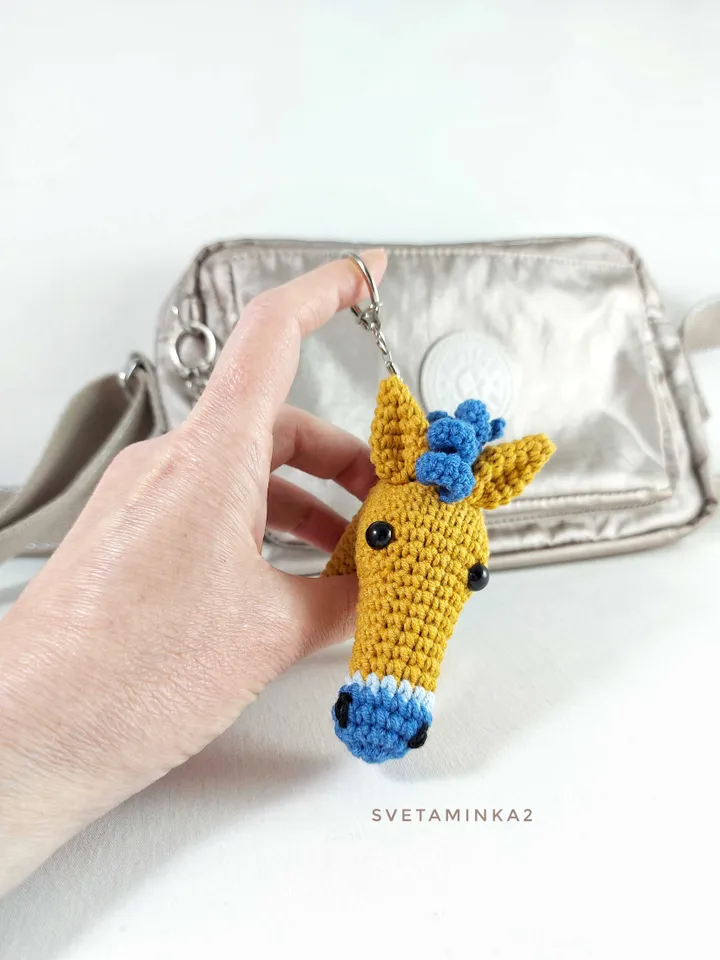 Horse Crochet Pattern Amigurumi Keychain Crochet Bag Charm/ Pendant/ Decor. Digital Download. PDF.