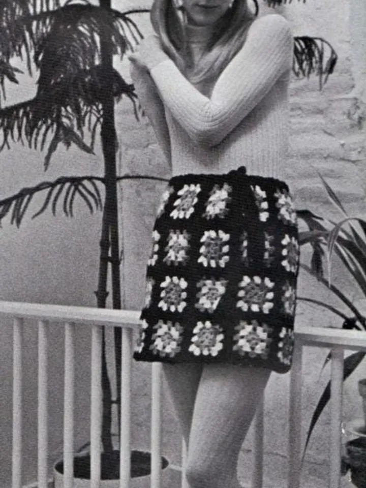 Skirt crochet pattern, granny squares skirt crochet pattern, easy skirt crochet, summer women ladies skirt pdf