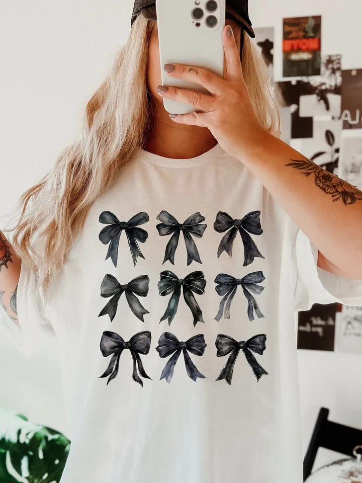 Coquette Bow Collage PNG - Black Bows PNG - Goth Girl Era Png - Black Coquette Png - Digital Download - Trendy Png - Preppy Goth Design