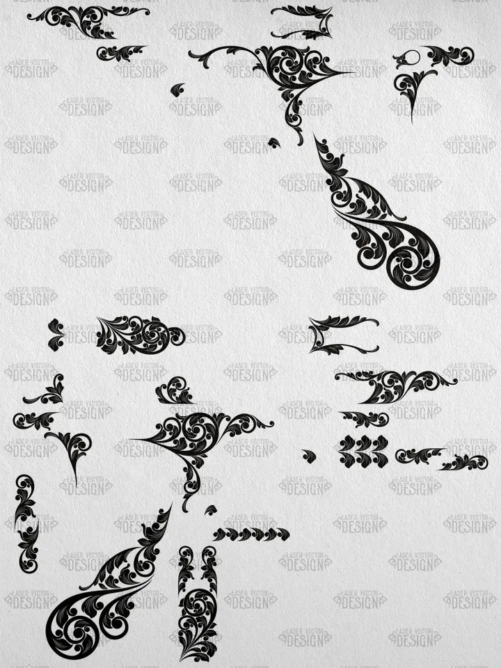 VECTOR DESIGN Colt 1903 32 ACP Classic scroll