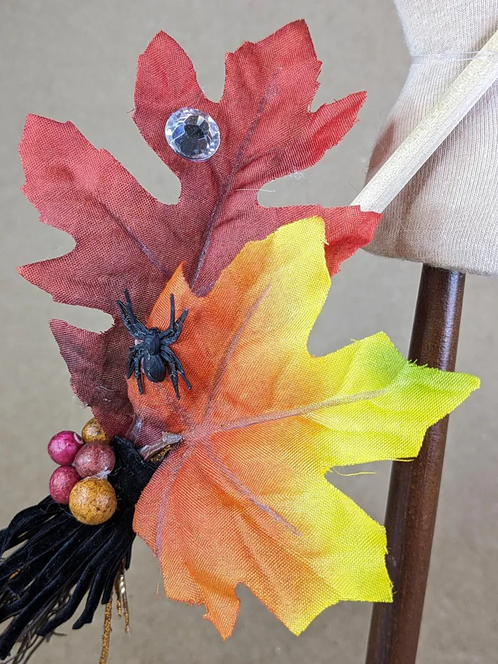 Premium Halloween witch broom for 1/6 scale dolls