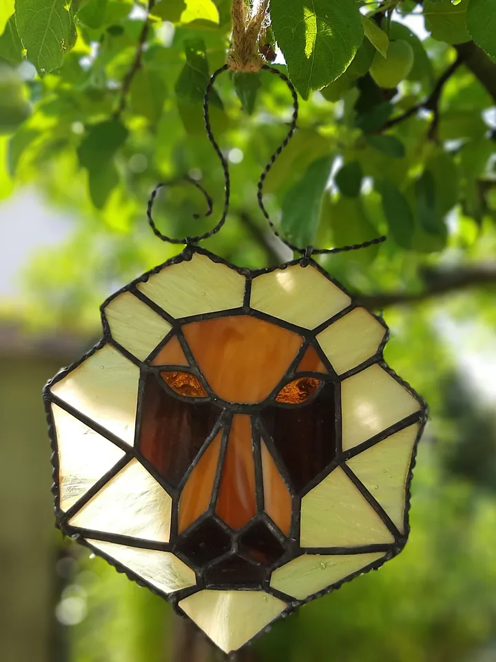 Leo Zodiac sign/ Digital Download / Stained Glass Pattern / PDF file / DIY/ Lion