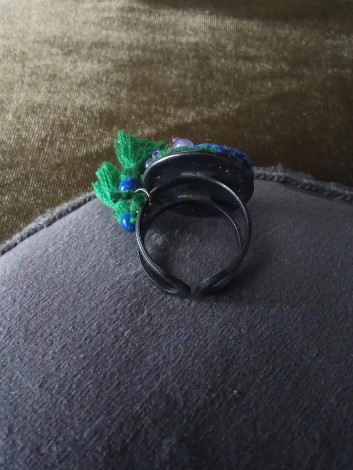 Embroidered ring