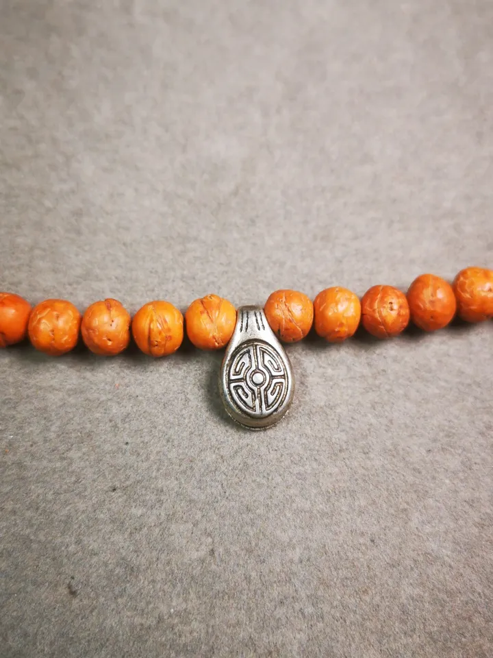 Gandhanra Handmade Buddhist Mala Counter Clip,Bum Counter Clip for Prayer Beads,Lucky Knot Shape,Mala Accessories