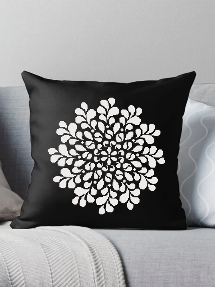 Easy mandala cross stitch pattern download PDF Monochrome cross stitch, Floral ornament embroidery, Mandala flower cross stitch chart #M38
