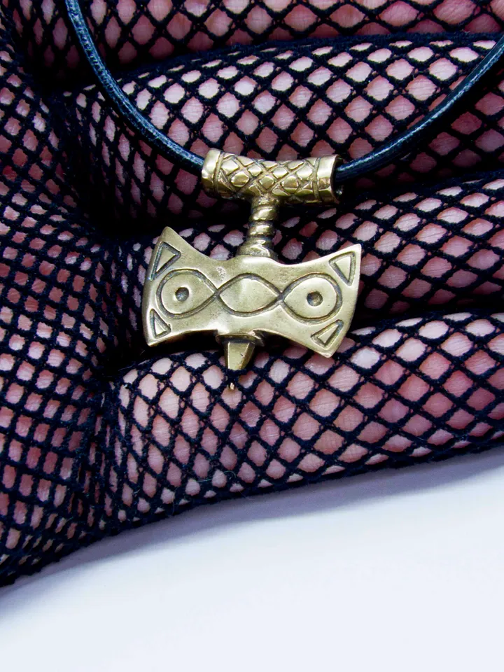 German Silver Handcrafted Amulet of Talos / Elder Scrolls Inspired Pendant / Skyrim pendant / TES Jewelry