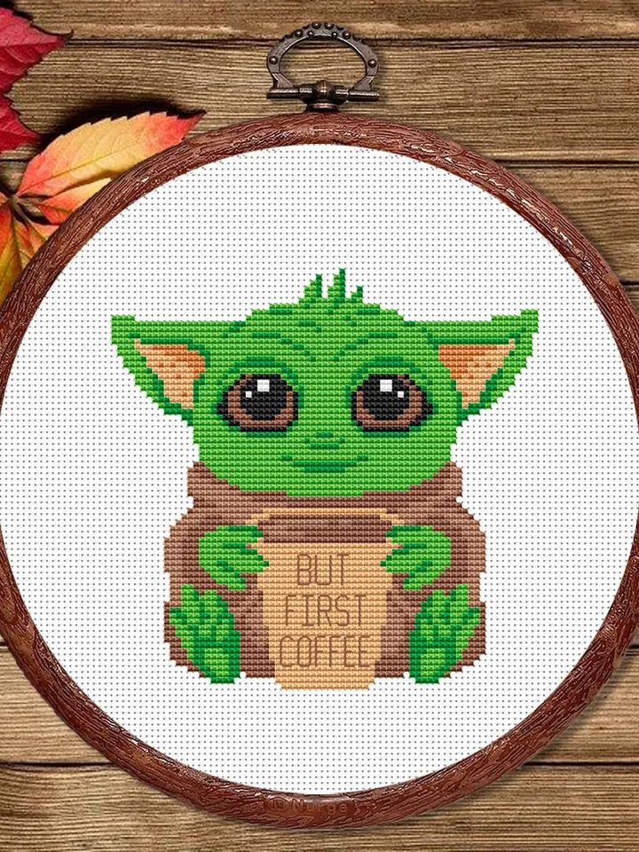 But First Coffee Cross Stitch Pattern, Movies Cross Stitch, Movie Pattern, Wizard Cross Stitch Pattern, TV Cross Stitch Patterns #mv023