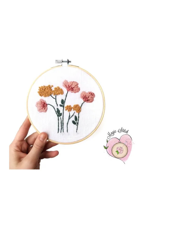 Best Embroidery Logo, Stitch Logo, Flower Embroidery Logo,Sewing Needle Logo, Tread Logo, Needlework Logo