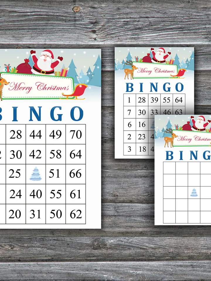 Merry christmas bingo card,Christmas bingo game card,Christmas Bingo Printable,Holiday Bingo Cards,INSTANT DOWNLOAD--97