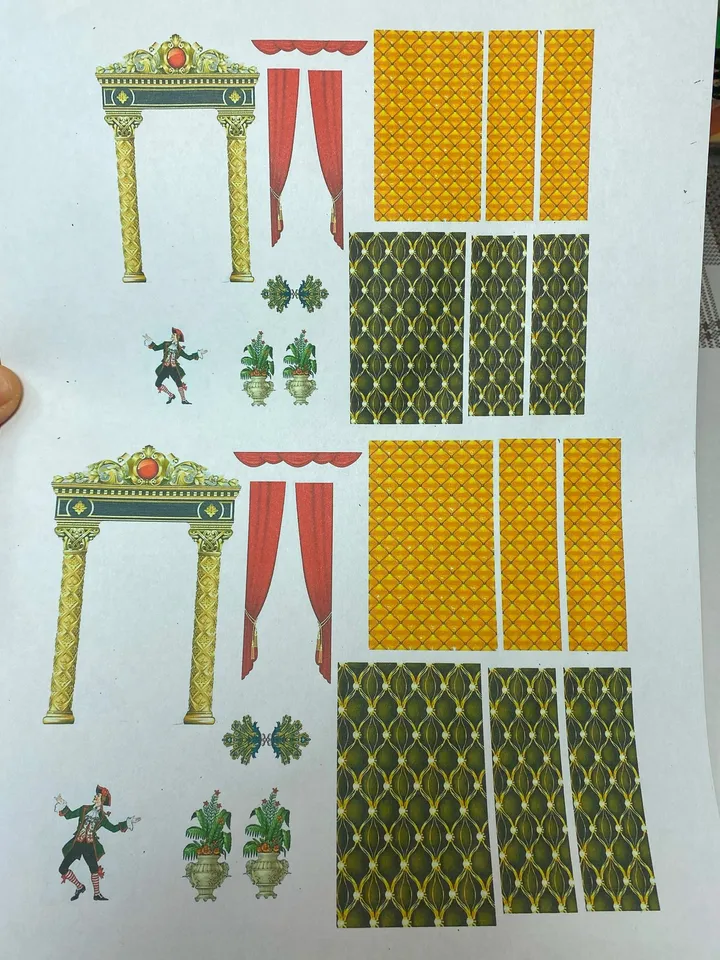 Tutorial. Puppet theater . Two sizes. 1:12.