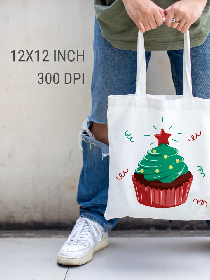 Christmas cupcake Sublimation PNG