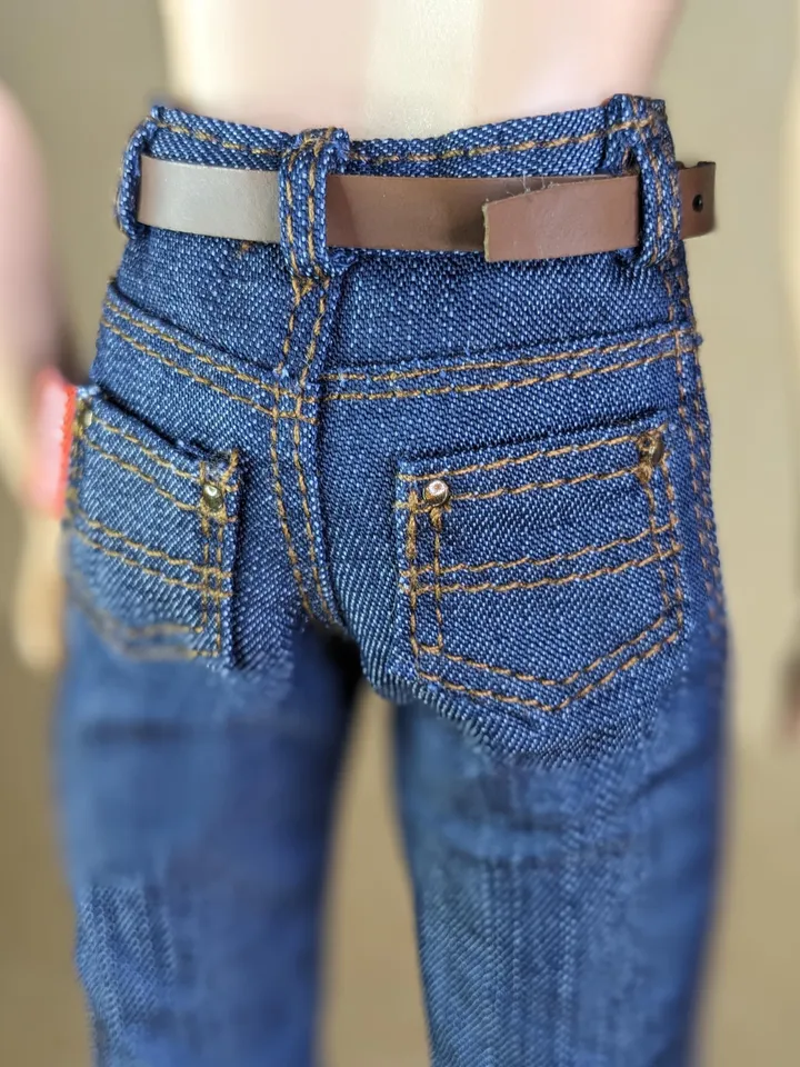 Classic jeans for 1/6 scale fashion male doll (FR Homme, Poppy Parker)