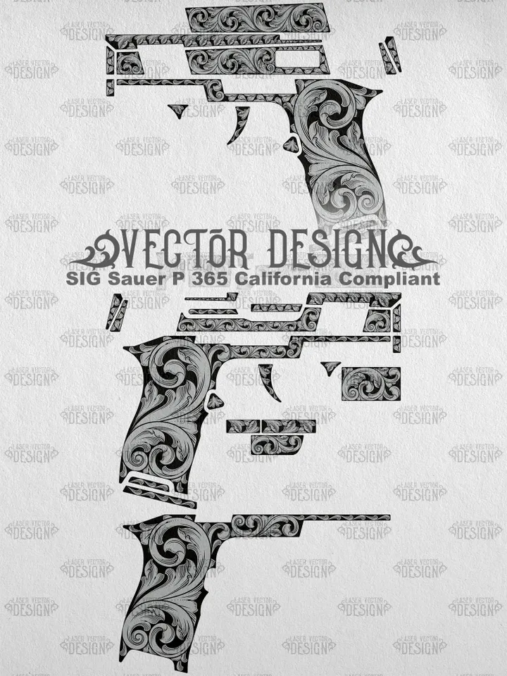 VECTOR DESIGN SIG Sauer P 365 California Compliant Scrollwork