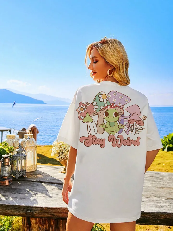 Stay Weird PNG-Trippy Sublimation Digital Design Download-floral png, smiling png, flower tshirt design, vintage png, trippy png, funny png