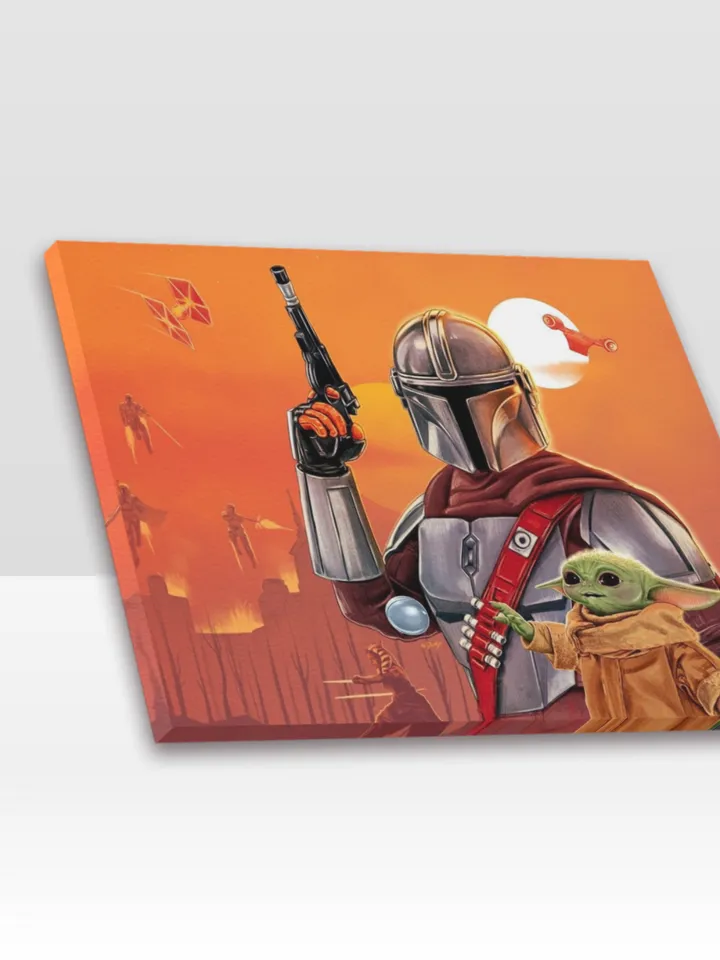 Mandalorian Frame Canvas Print
