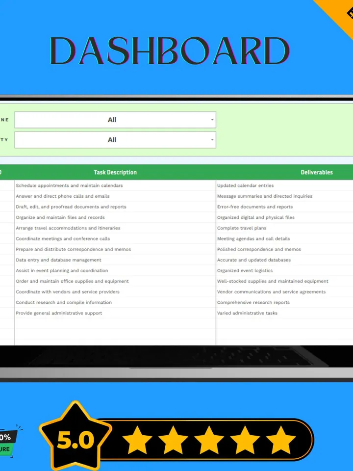 General Manager Statement of Work Template, SOW Agreement Form, Work Scope Document, Google Sheets Contract Template