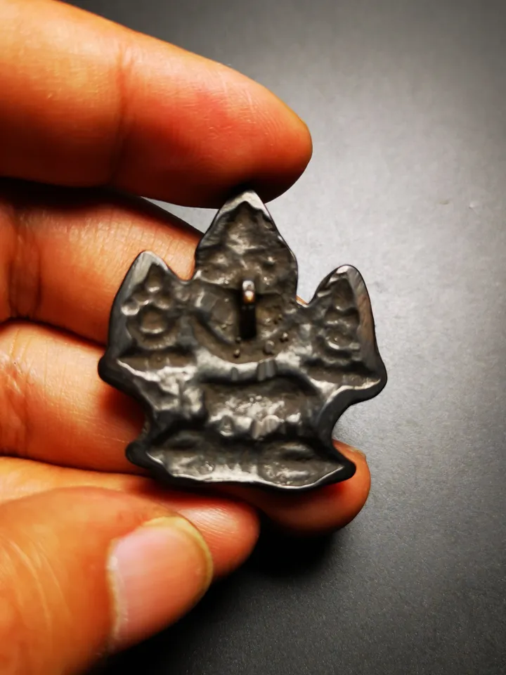 Gandhanra Antique Tibetan Buddhist Protective Amulet Pendant,Mani Jewel/Wish-Fulfilling Cintamani Badge, Nubro,50 Years Old