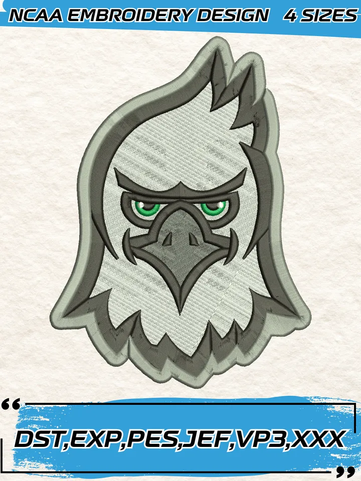 North Dakota Mascot Embroidery Designs,NCAA Logo Embroidery Design,Machine Embroidery Design File,4 Sizes, Digital Download