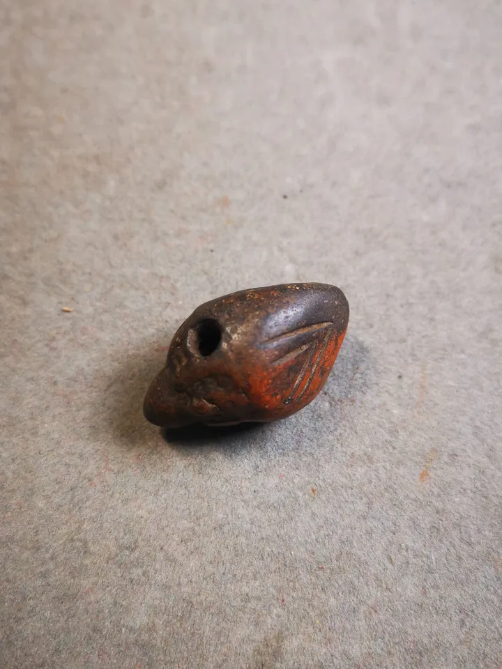 Gandhanra Old Tibetan Niang La Tsa Tsa Statue Amulet , Small Stupa,Pagoda Pendant,50 Years Old