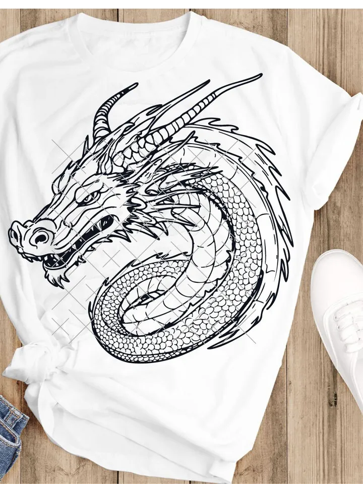Dragon portrait svg,dragon vector,dragon head ,instant digital download