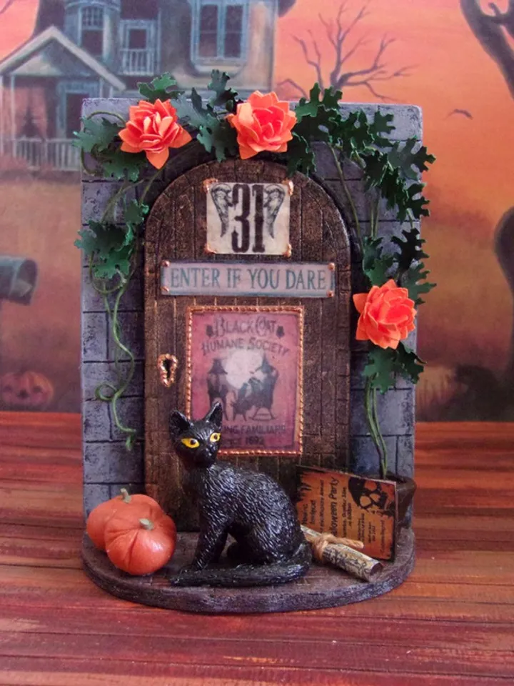Interior miniature for dollhouse to fill dollhouse yard for halloween. 1:12. dollhouse miniature. handmade.