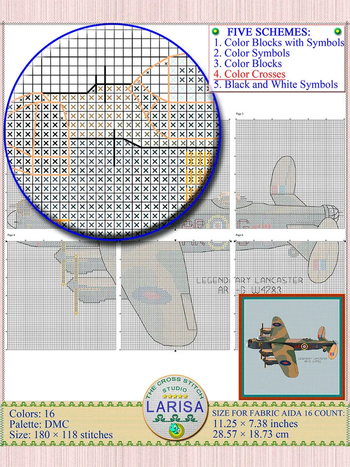Warplane Avro Lancaster Pattern | Australian Air Force Aircraft Chart