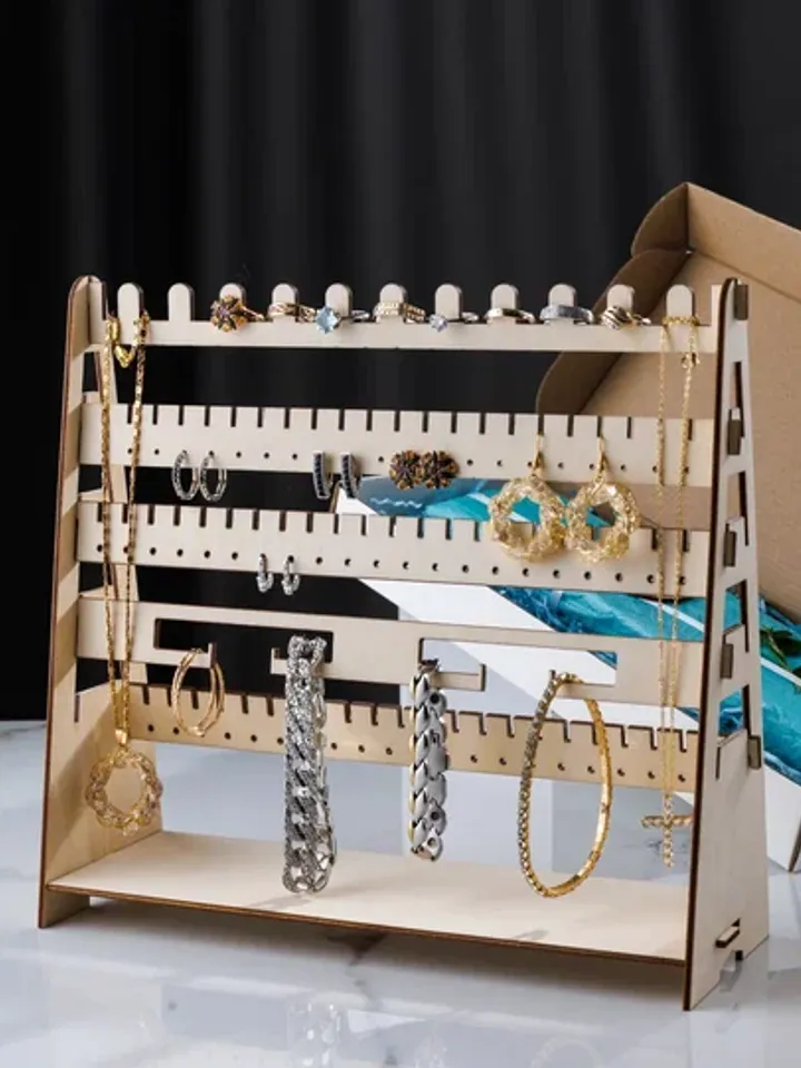 Jewelry holder, Necklace organizer hanging