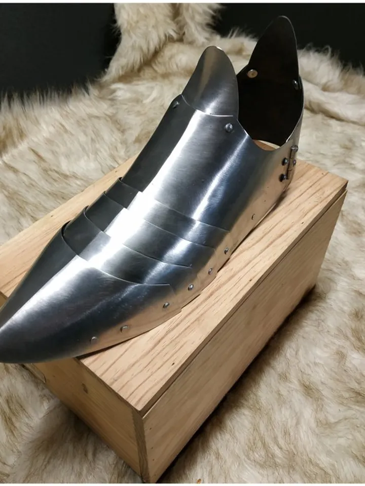 Steel Sabatons - armor for reenactors - hand forged armor - custom made - HEMA