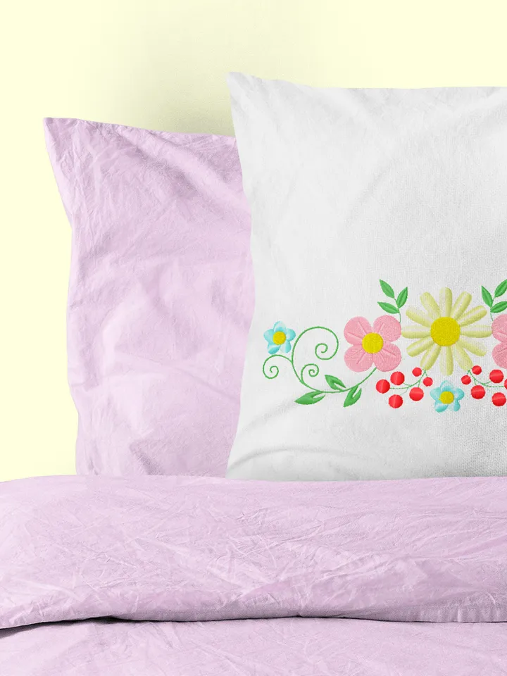 Flowers embroidery design Machine embroidery pattern 4 sizes, Flower embroidery files, Flower Bouquet, Floral border Instant Download #R16