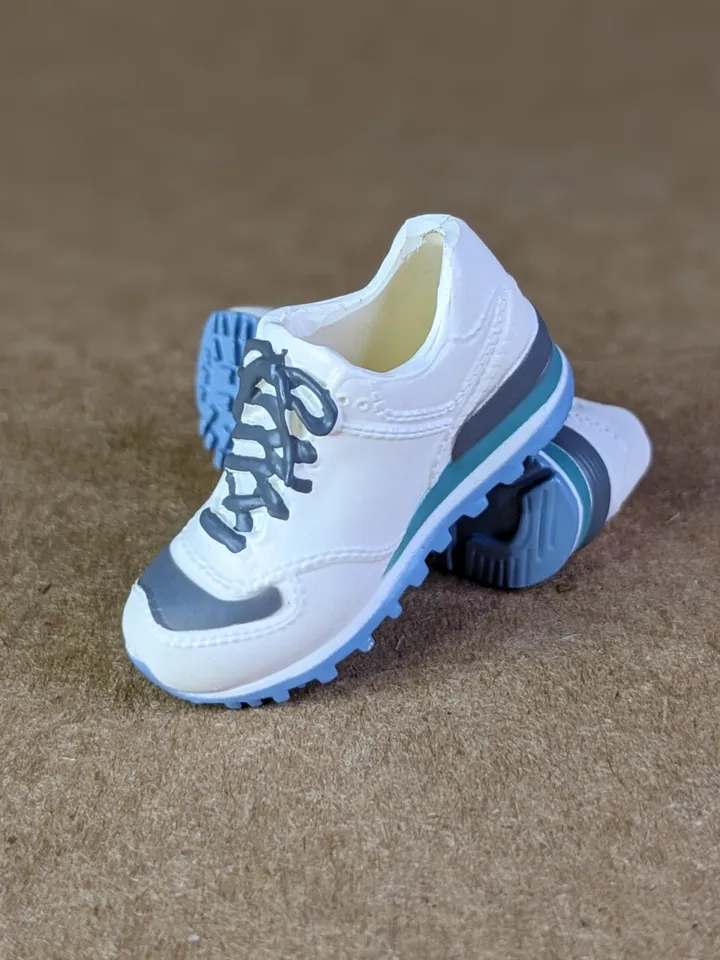 White & Green, Gray sneakers for 11 inch female dolls (MH g1, g2 or EAH)