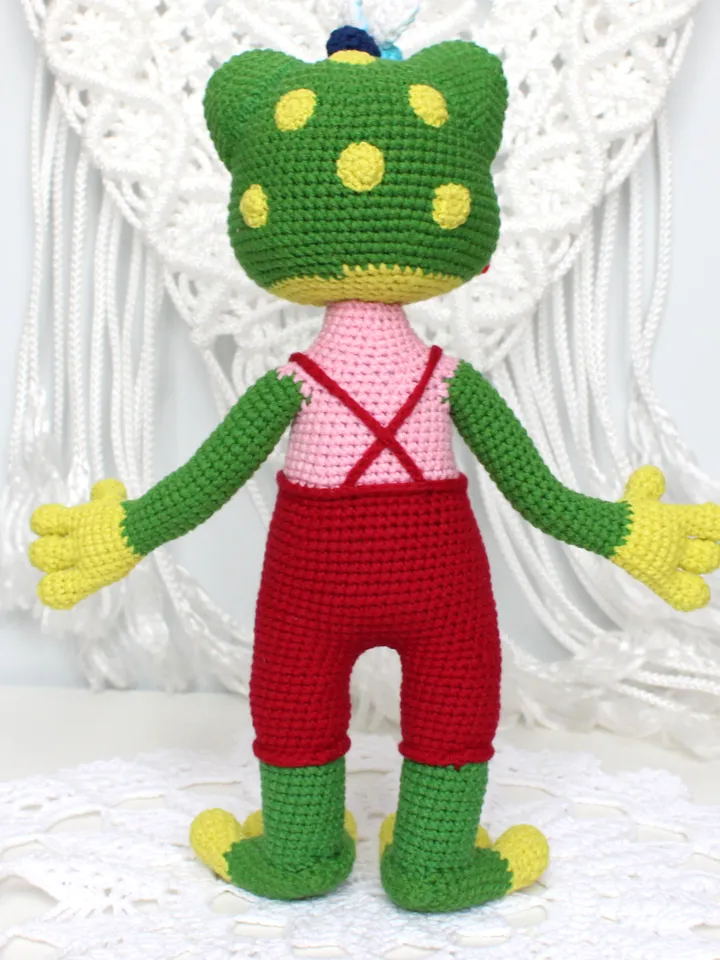Frog pattern crochet PDF Frog amigurumi toy Cute toy Animal crochet Funny frog