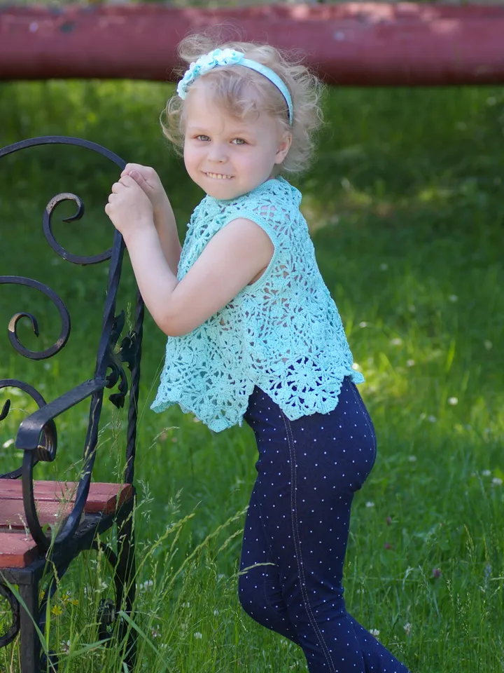 Kid's Summer Crochet Top Monika – Crochet Top Pattern for a Little Girl