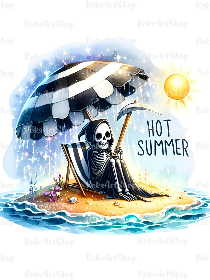 Snarky Skeleton PNG clipart, Hot summer Sublimation design, Summer tshirt design, Tshirt sublimation design, Funny PNG design