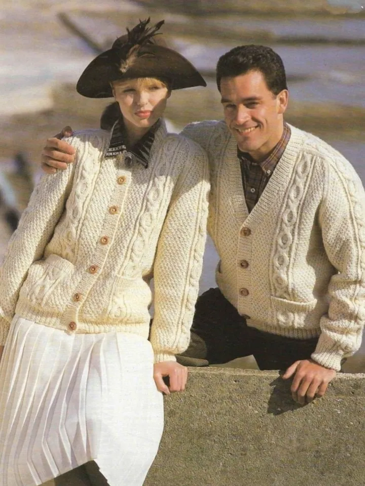 Cardigan pattern, women cardigan, men cardigan knitting pattern. Aran knitting patterns