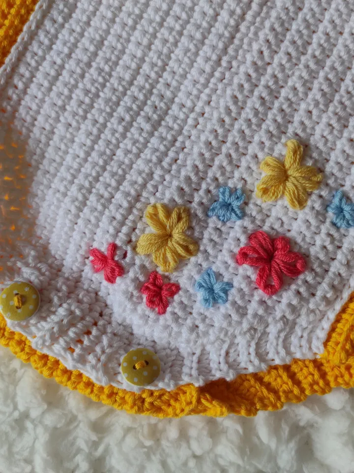 Crochet Pattern Baby Romper Fox or Squirrel, sizes Newborn to 12 months