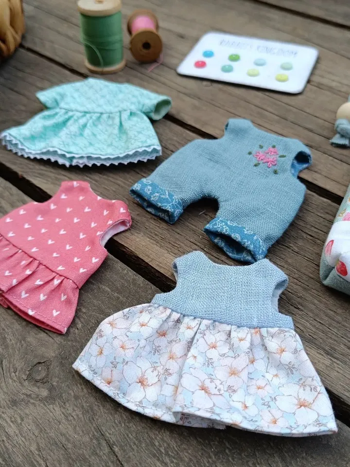 Big Wardrobe Bundle for 5,5 inches dolls and bunnies. Instant Download Sewing Pattern